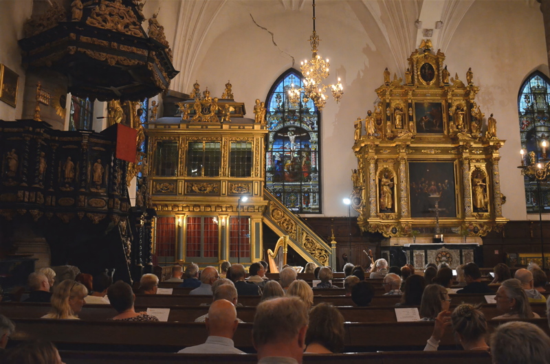 13 - The interior of the German Church in Stockholm, Sweden, featuring its ornate baroque altar